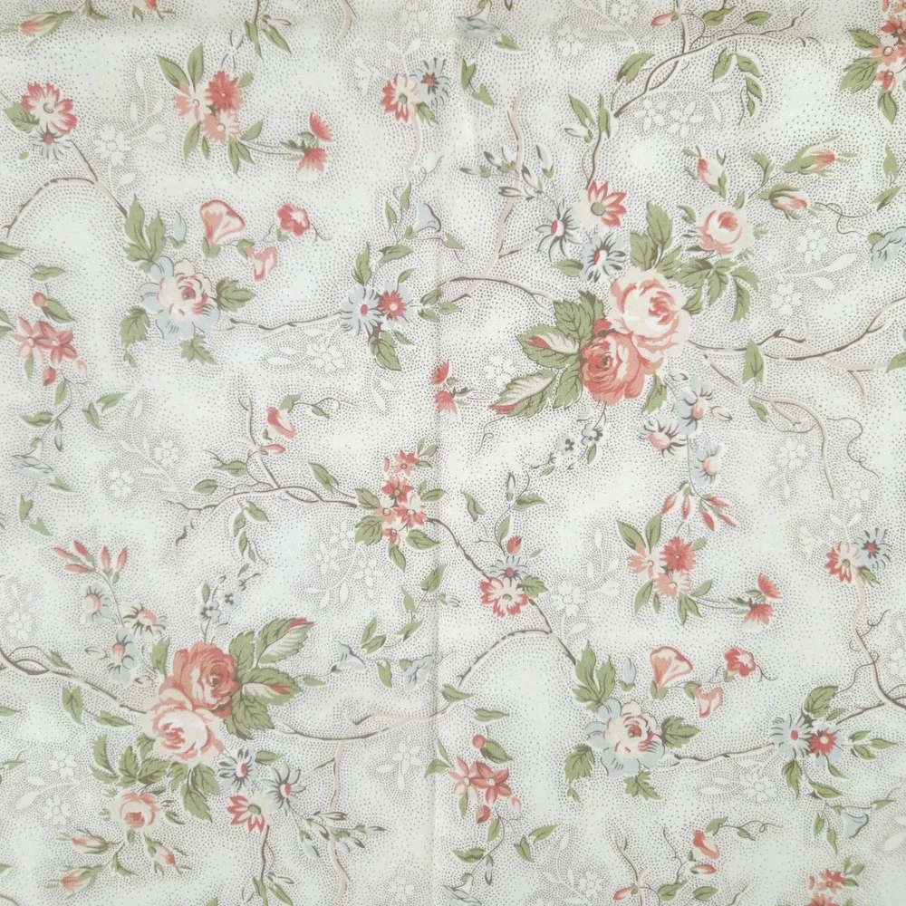 VTG Ralph Lauren Euro Sham Cotton Floral Ruffle Cottage English Country Romantic